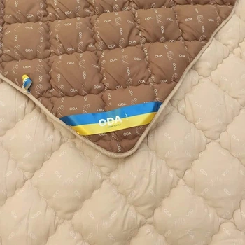 Одеяло зимнее стеганое двустороннее из холлофайбера, теплое гипоаллергенное одеяло, ткань микрофибра Евро