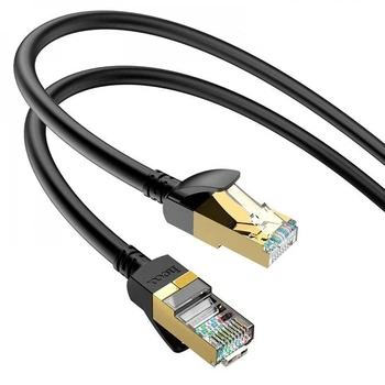 Кабель мережевий HOCO US02 LAN RJ45 (3M) (1Gbps=125MB/s.) Чорний
