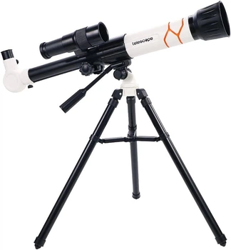 Детский телескоп на штативе Telescope Белый с оранжевым