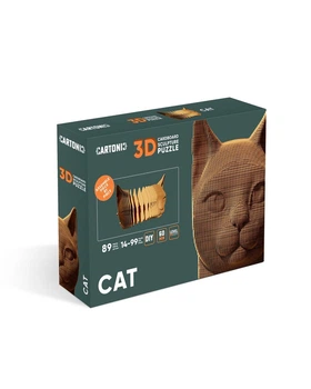 3D Пазл Картонный Cartonic Кот 89 деталей