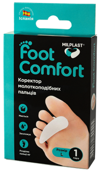 Корректор молоткоподібних пальців MILPLAST Foot Comfort розмір L (F-00056-02)