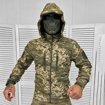 Чоловіча водонепроникна Куртка з Капюшоном Squad Softshell на флісі піксель розмір XL