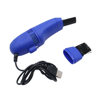 Мини пылесос USB для чистки клавиатуры синий (OK0017_2)