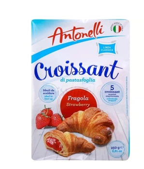 Круасаны с клубничой начинкой Antonelli Strawberry Croissant 250г 5 шт