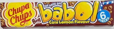 Жевачки Chupa Chups Big Babol Cola Lemon Flavour 6 шт