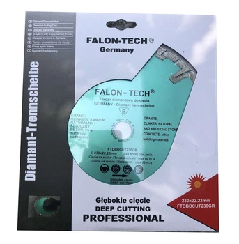 Круг алмазный по бетону глубокий рез FALON-TECH 230*22