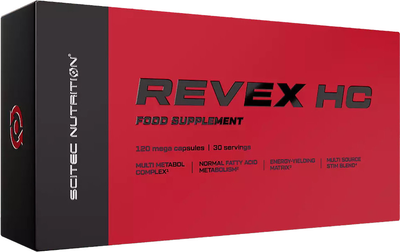 Spalacz tłuszczu Scitec Nutrition Revex HC 120 kapsułek (5999100029729)