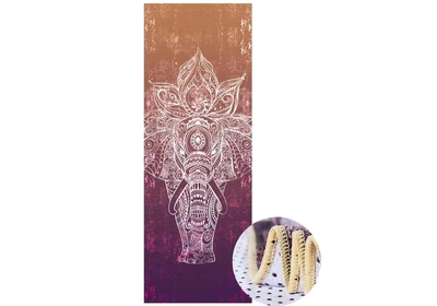 Полотенце для йоги на коврик Sunrise Elephant Amber 185х64х0.2 см