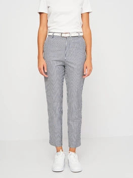 Брюки женские Stradivarius 4504/678/010 32 Белые с синим (SZ04504678010324)