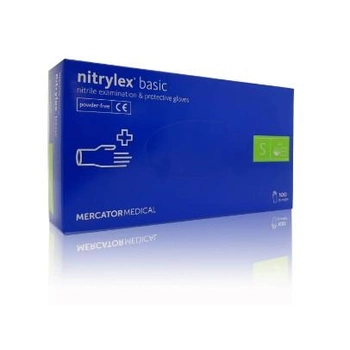 Перчатки Mercator Medical Nitrilex нитриловые S 100шт (AK0023)