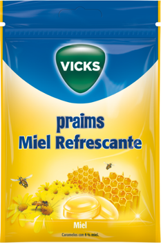 Льодяники Vicks Praims Plus Honey Refreshing 72 г (4030300022422)