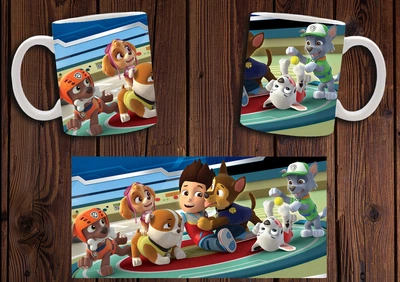 Кружка CupKit "Щенячий патруль / Paw Patrol" №8 330мл біла