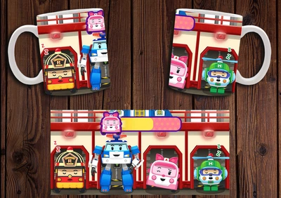 Кружка CupKit "Робокар Поли / Robocar Poli" №4 330мл белая