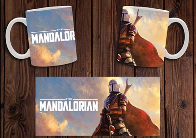 Кружка CupKit "Звездные войны Мандалорец /Star Wars Mandalorian" №2 330мл белая