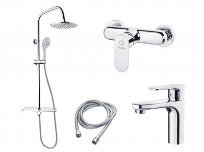 Набор смесителей PERLA SPLASH (PSH505+PSH503+PSF2001) 102001