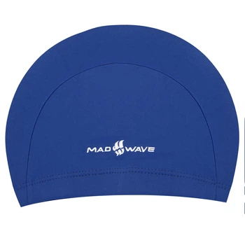 Шапочка для плавания детская текстильная Mad Swim Lycra Junior Action 052001 Blue