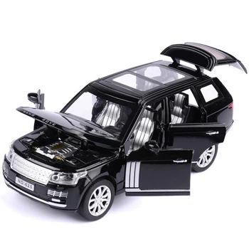 Машинка Range Rover моделька игрушка металлическая коллекционная 15 см Черный (1543713)