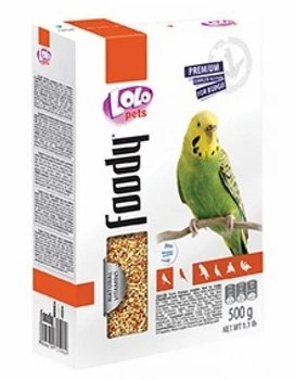 Повнорационный корм для хвилястих папуг, Lolopets - 500г