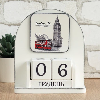 Вічний календар "London.UK", розмір 160х140х60 мм
