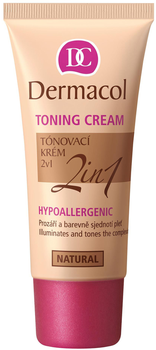 Тональний крем Dermacol Toning Cream 2 in 1 Natural 30 мл (85934832)