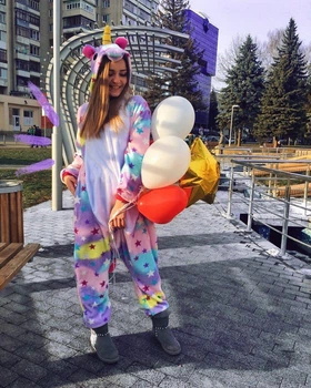Пижама кигуруми Единорог Звездный Разноцветный Kigurumi kcr0016 XL (179-189 см)