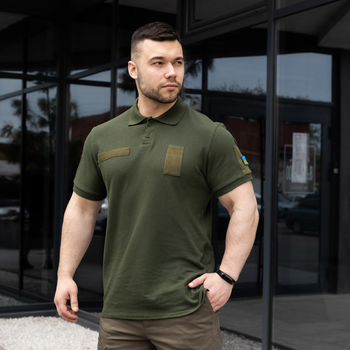 Мужская тактическая футболка поло хаки армейская 3XL (688188970)