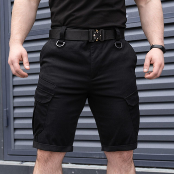 Чоловічі тактичні шорти чорні Карго на літо S