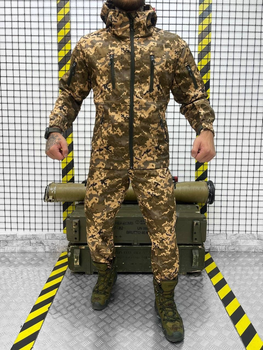 Тактичний теплий військовий комплект Zella ( Куртка + Штани ), Камуфляж: Піксель, Розмір: М