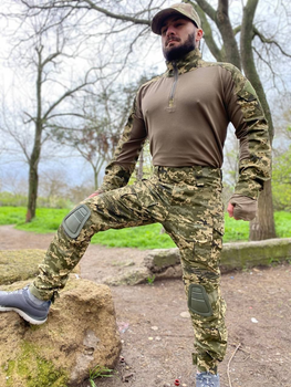 Військова тактична форма Піксель з наколінниками, тактичний та військовий одяг, військова форма Pixel виробництва Україна 48
