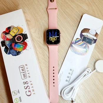 Смарт годинник 8 Series Smart Watch GS8 Mini Pink 41 mm українське меню