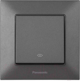 Выключатель одинарный реверсивный Arkedia Slim Panasonic дымчастый