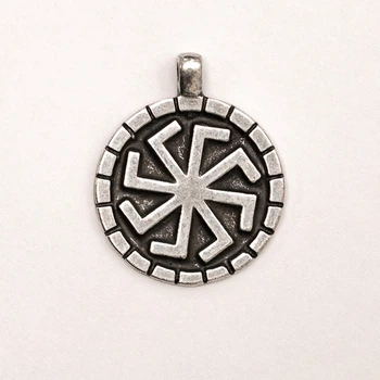 Амулет кулон Оберіг Слов'янський Ладинец Semantic Jewelry Сріблення 2.5 x 3.0 x 0.2 см