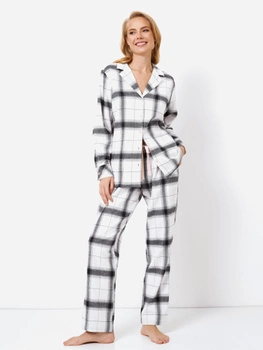 Piżama (koszula + spodnie) Aruelle Catalina pajama long XL Biała (5905616143088)