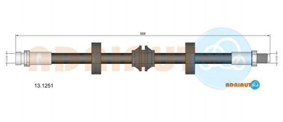 Шланги гальмові ADRIAUTO 13.1251 Ford Mondeo 1012023, 6758586, 95BB2282BA