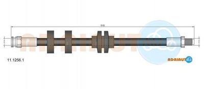 Шланги гальмові ADRIAUTO 11.1256.1 Fiat Doblo 51776519