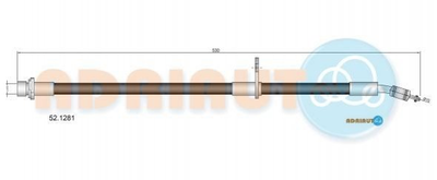 Шланги гальмові ADRIAUTO 52.1281 Toyota Avensis 9008094A61, 90947W2049