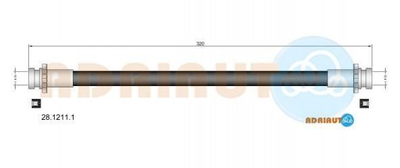 Тормозной шланг ADRIAUTO 28.1211.1 Nissan Primera 4621401A17