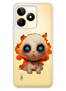 Realme Narzo N53 прозорий силіконовий чохол iSwag з українським дизайном - Бавовнято (ISRNN5388)