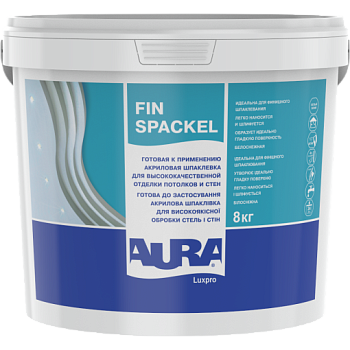 Акриловая финальная шпатлевка Aura Luxpro Fin Spaсkel, 1.2кг (39823)