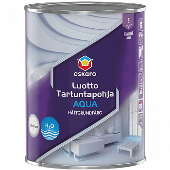 Грунтовочная краска водоэмульсионная Eskaro Luotto Tartuntapohja Aqua мат белый 0.9л (42855)