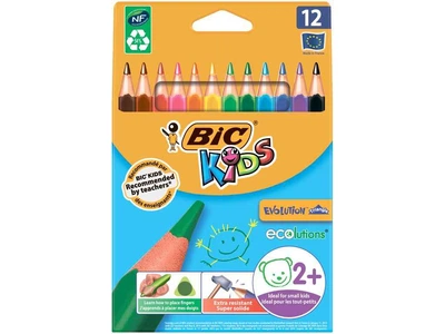 Олівці кольорові BIC "Кідс Єволюшн", 12 шт bc82902912