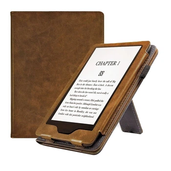 Чехол PocketBook 628 Touch Lux 5 с ремешком для руки и подставкой коричневый– обложка на Покетбук (7706804)