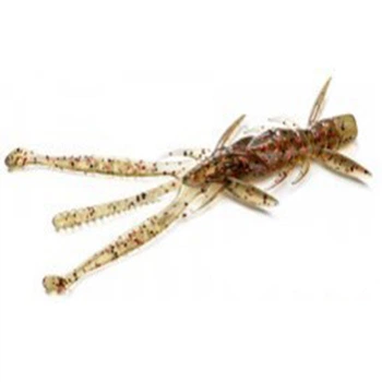 Силікон FishUp Shrimp 4.5" #045 Green Pumpkin/Red & Black (10080121)