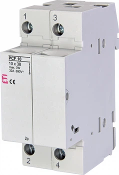 Тримач запобіжника 2P 32A 690В 10x38мм [2550003] PCF 10 ETI