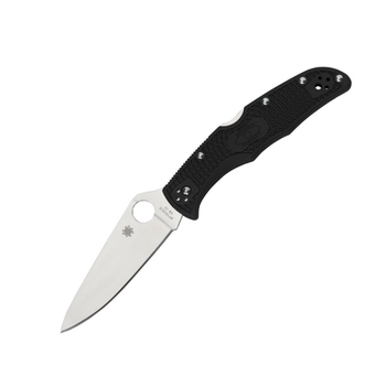 Нож складной карманный с фиксацией Back Lock Spyderco C10FPBK Endura 4 FRN Flat Ground 222 мм, Black