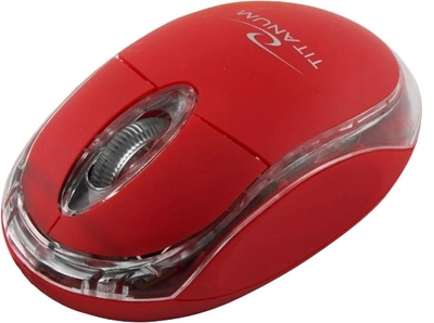 Mysz bezprzewodowa Esperanza Titanum TM120R Czerwony (5901299926130)