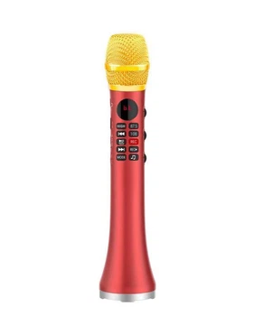 Беспроводной микрофон караоке с записью MicMagic L-699 DSP + AGC Красный 20 Вт