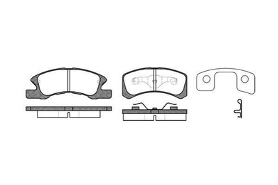 Гальмівні колодки REMSA 111102 Honda Civic 4605B006, 4605B005, 449197214000