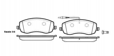 Тормозные колодки REMSA 139302 Peugeot 807; Citroen C8 425395, 425495, 425394