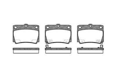 Гальмівні колодки REMSA 075002 Mitsubishi Pajero V9118M023, MZ690047, MZ690027